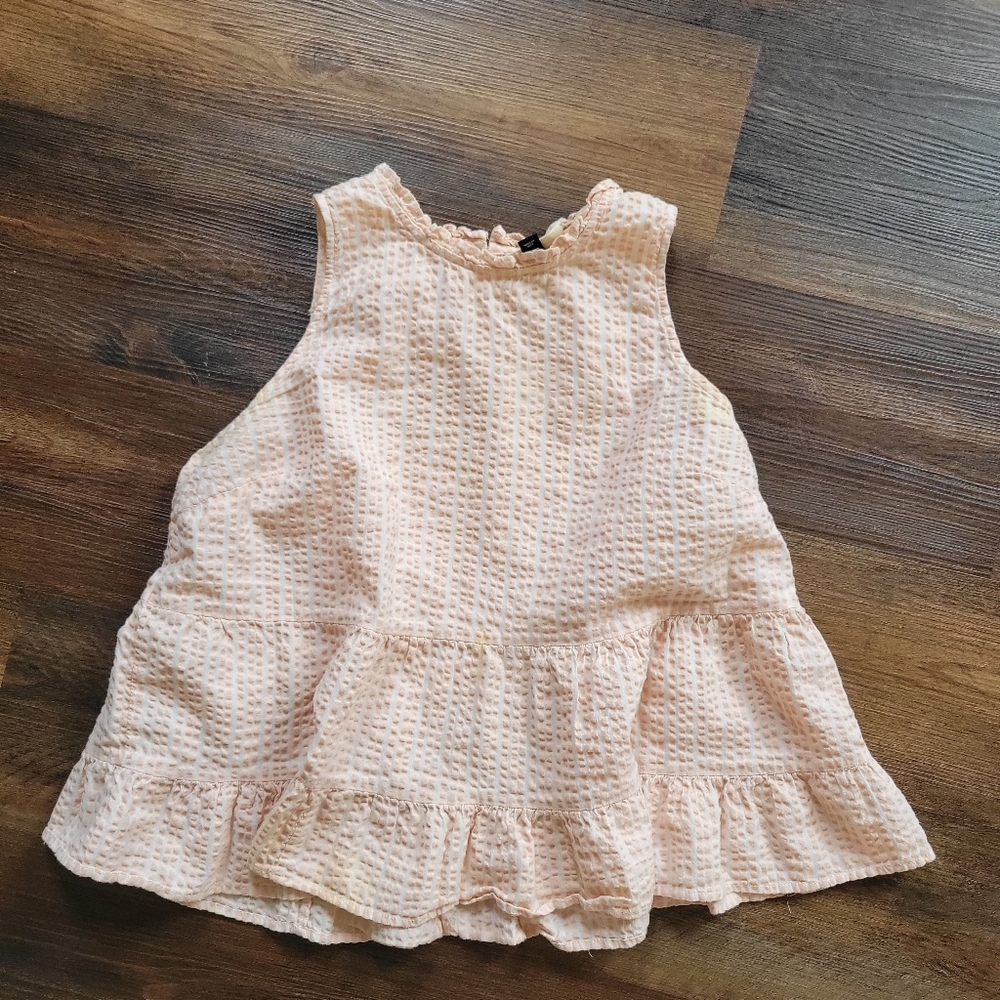 Universal Thread Pink Ruffled Sleeveless Top - Picture 2 of 3